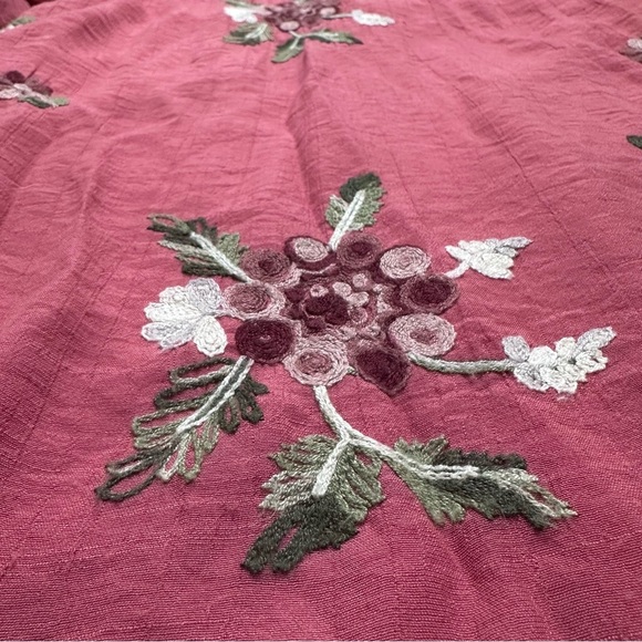 Fig and Flower Women’s Size Small Floral Embroidered Long Sleeve Mini Dress - Picture 6 of 6